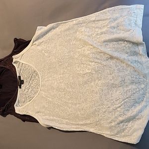 Set of 2x sheer tops